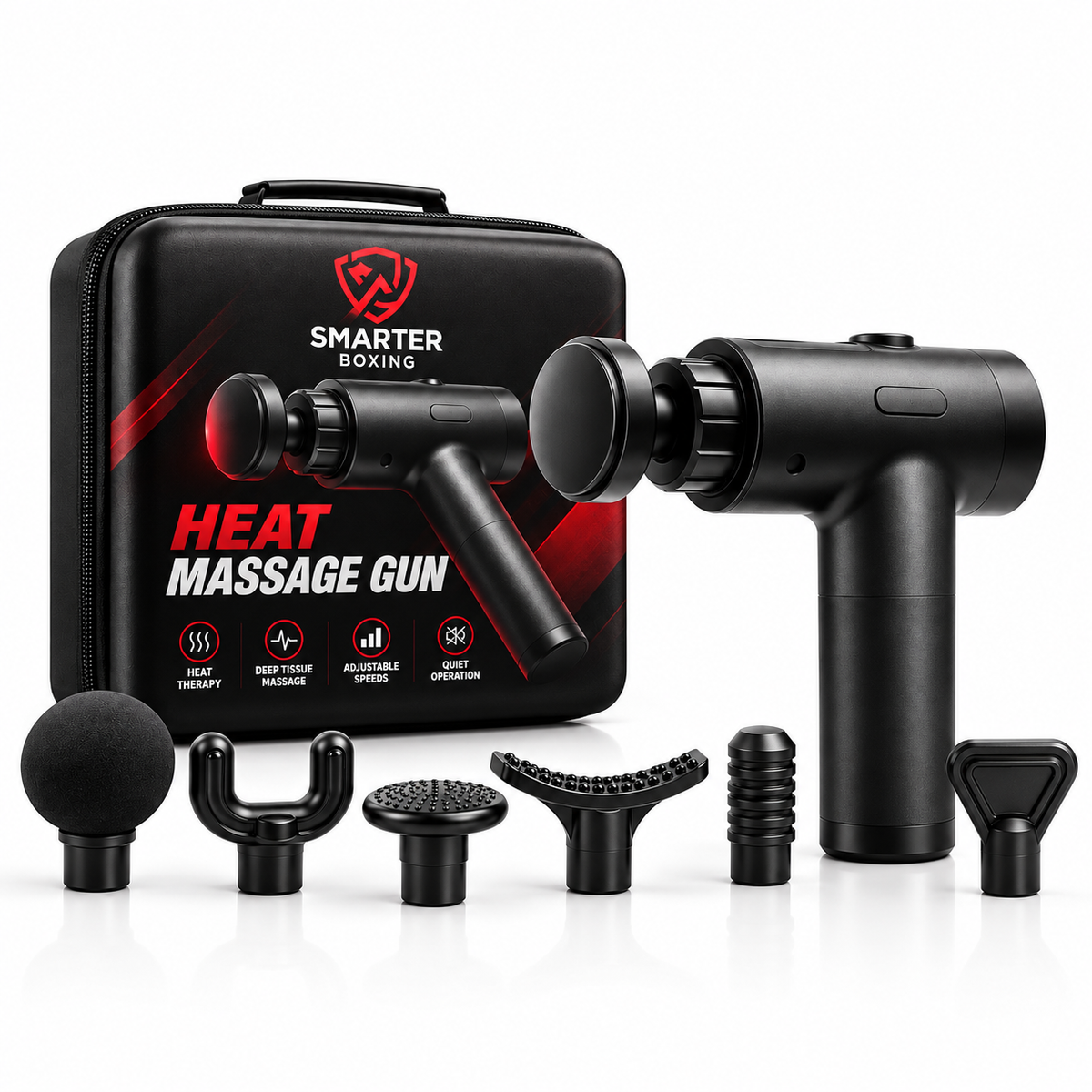 Heat massage gun